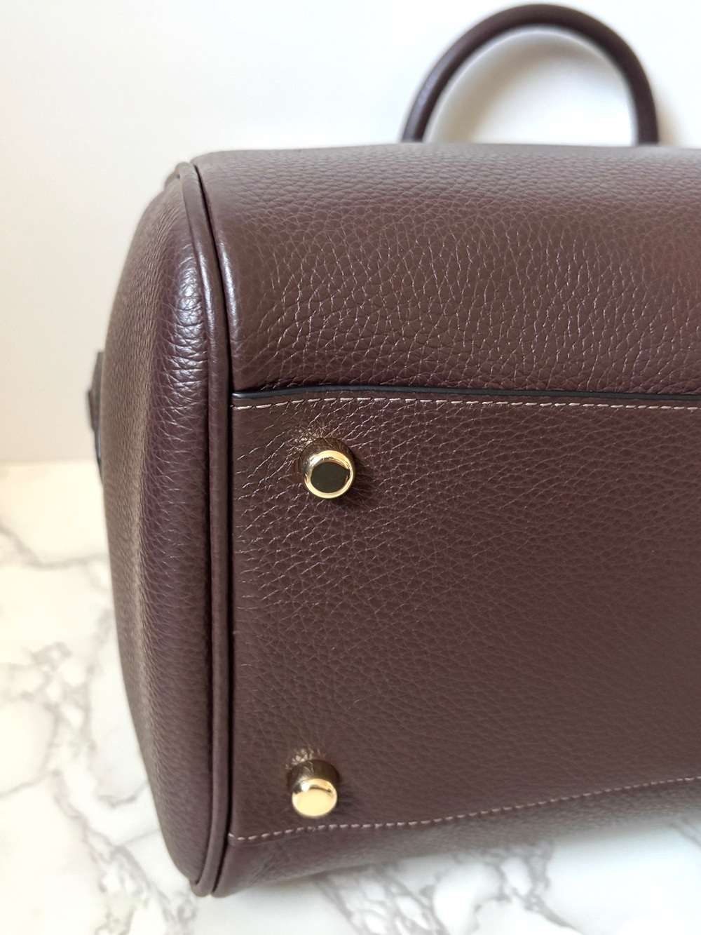 ❌SOLD❌ New Coach Large Rowan Satchel Handbag in Maple Leather - Picture 9 of 13